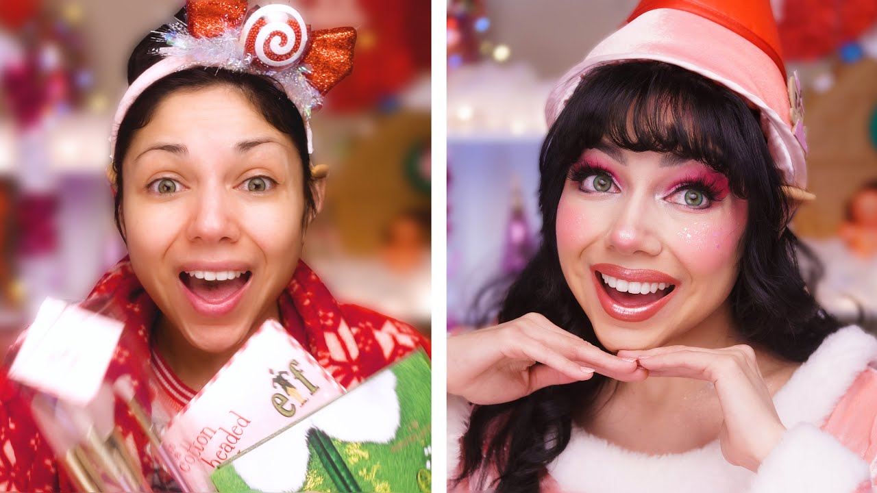 Santa Little Elf Makeup Tutorial! 