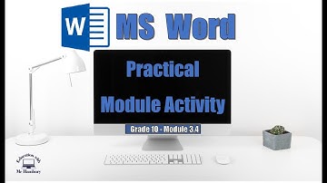 Practical Module Activity | Module 3.4 | Word