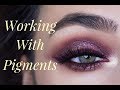 HOW TO WORK WITH PIGMENTS | Feat Inglot pigment, Colourpop cosmetics cream eye shadow