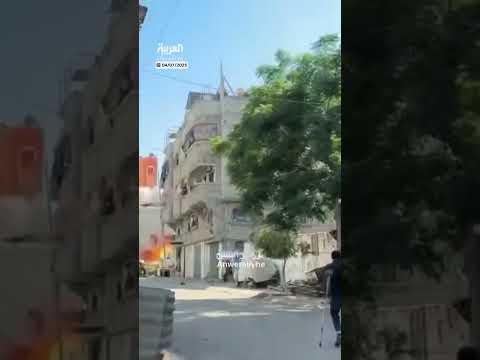 قصف إسرائيلي لمنازل في مخيم البريج بغزة: مشاهد صادمة