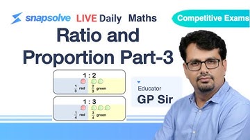⭕ Aptitude Building Series | Ratio and Proportion Part-3 | GP Sir | #Aptitude #Exams #Tricks #Quiz