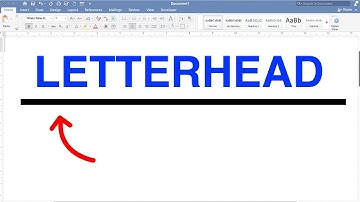How To Make a Line In Word ( For Formal Letter )
