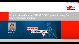 WE meet @ Digital Days 2020: How to simplify your USB-C DCDC project