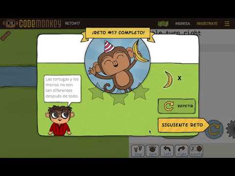 Hora del Código: Code Monkey nivel 16 a 19 - YouTube
