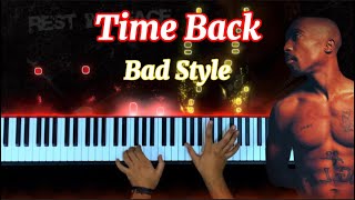 Piano tutorial Bad style-time Back2pac - تعلم عزف اشهر موسيقى