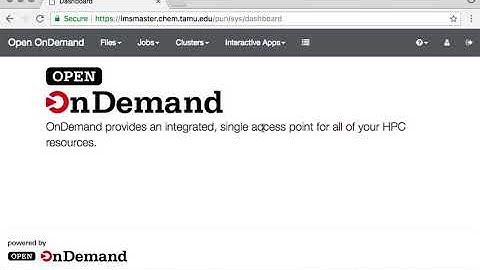 Open OnDemand portal for the lms computers