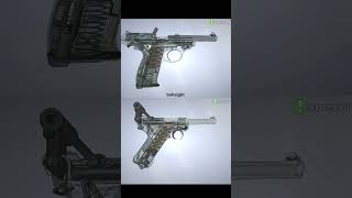 P38 • Luger 🎮 WWII Classic vs Vintage #vintage #ww2 #classic #animation #comparison #gaming #reload