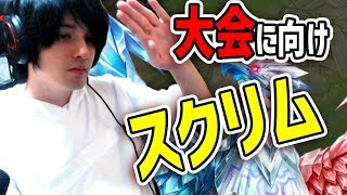 【LOL】大会に向けてスクリムをしたらメンタルぶっ壊れた【ほぼノーカット】