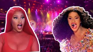 Cardi Surprises Nicki with a Remix of Her Song “Super Freaky Girl” !!