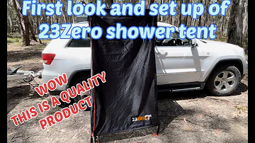 23Zero shower Tent first set up. BRAND NEW