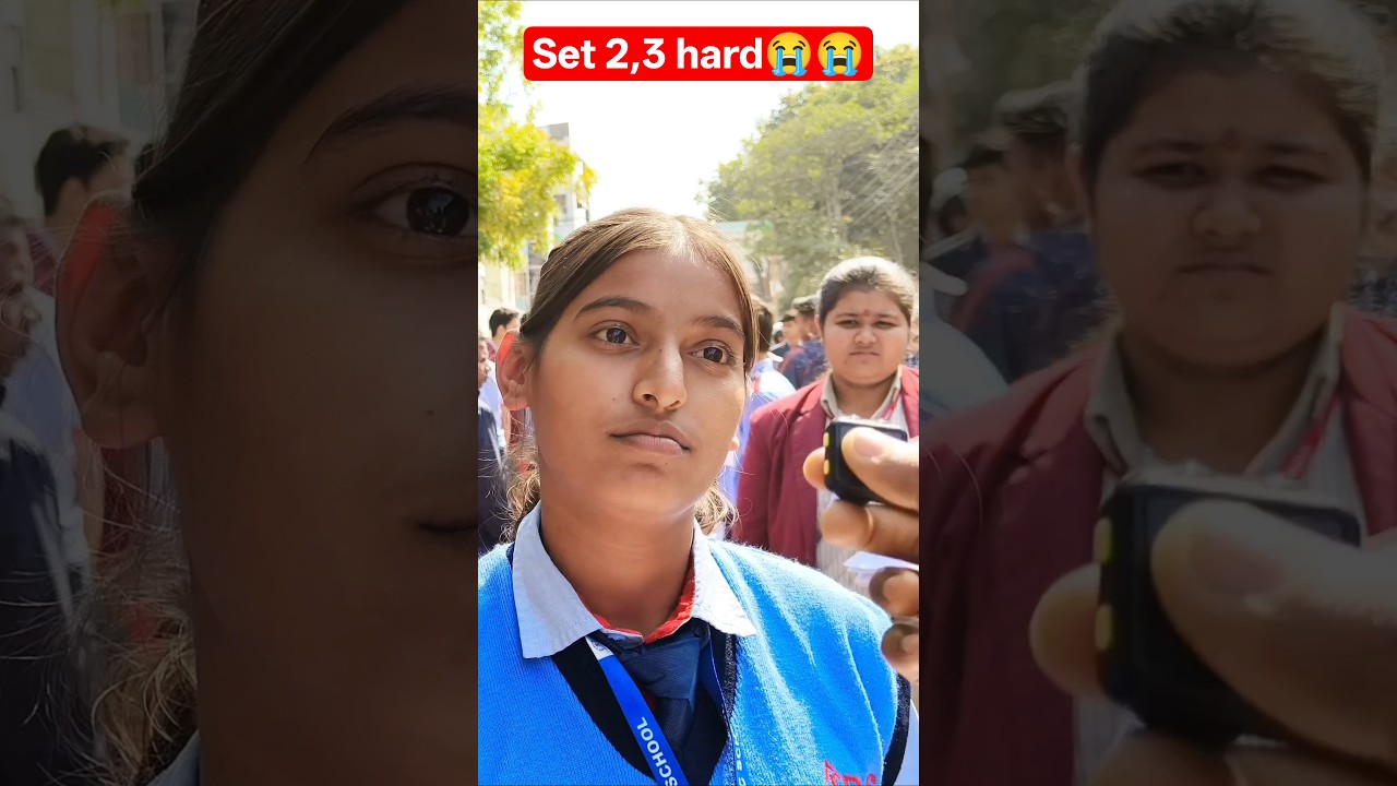 Class 10 Maths Paper set 1,2,3😭Hard आया 😭Students Reaction 🔥| CBSE 2026 