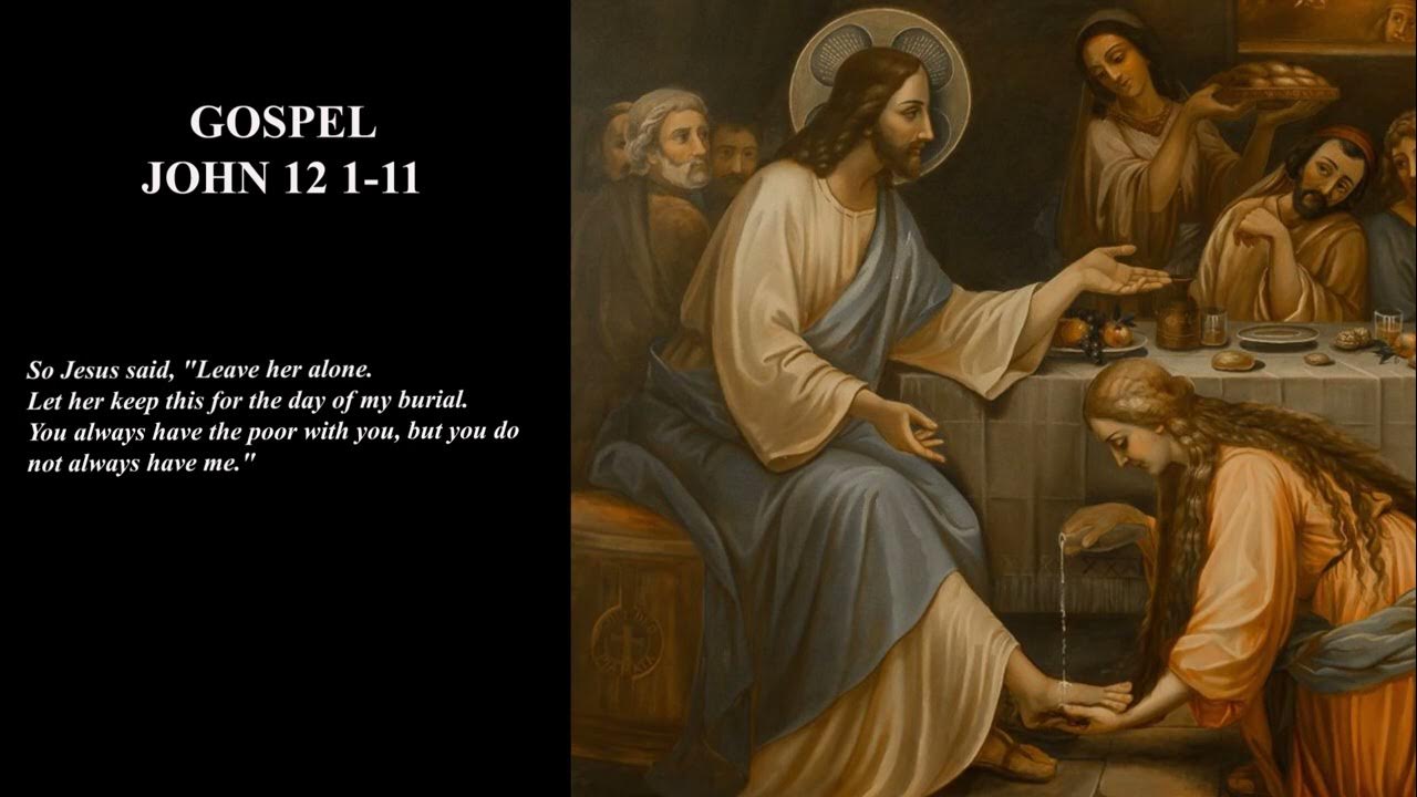 gospel-reflection-john-12-1-11-3-april-2023-youtube