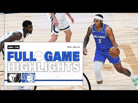 FULL GAME HIGHLIGHTS: MEMPHIS GRIZZLIES VS. ORLANDO MAGIC 1.15.26