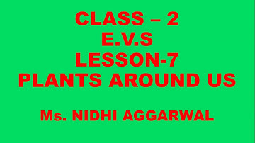 Class II Lesson-7  Plants around us