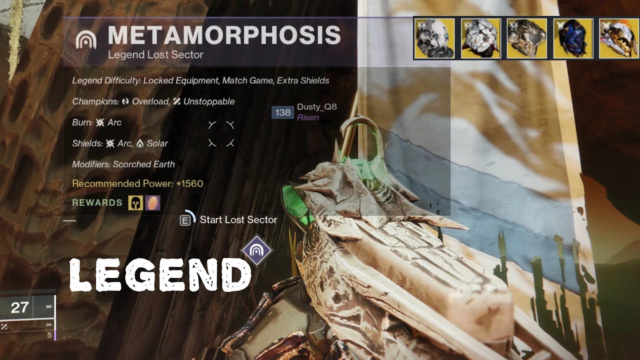 Destiny 2 Metamorphosis Lost Sector Legend Solo | Location In The Throne World