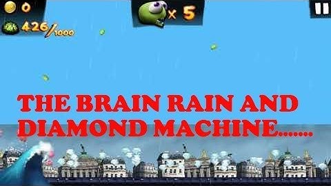 Zombie Tsunami: The Brain Rain And Diamond Machine Test Gameplay #1