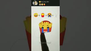 Emoji Mix French Fries Laughing And Crying Emoji Mix