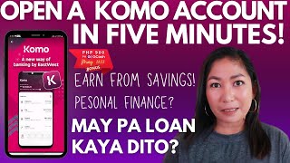 KOMO DIGITAL BANK FIRST IMPRESSION | Paano Mag Create ng Savings Account in 5 Minutes screenshot 4