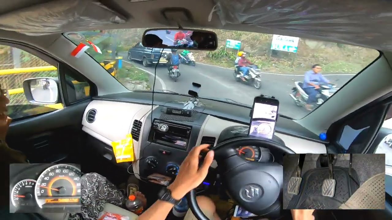 Karimun Wagon R di Tanjakan Tretes - Banyak Pemula Takut Kesini - Mobil 1000cc di Jalur Tanjakan ?