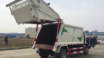 How to operate ISUZU garbage compactor truck?