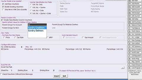 Import Vouchers from Excel to BUSY    Basic Hindi