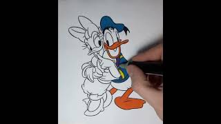 Coloring Donald Duck