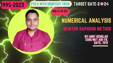 Numerical analysis | Newton raphson method #gate