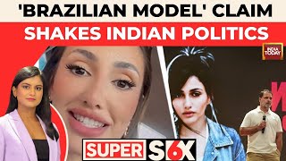 Voter List Row Rahul Gandhis Brazilian Model Claim Shakes Indian Politics