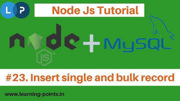 Database Connection | Insert Data | Node js with MySQL | Node Js Tutorial | Learning Points