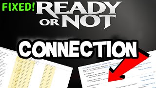 How To LOWER PING & Fix Server/Connection in Ready or Not