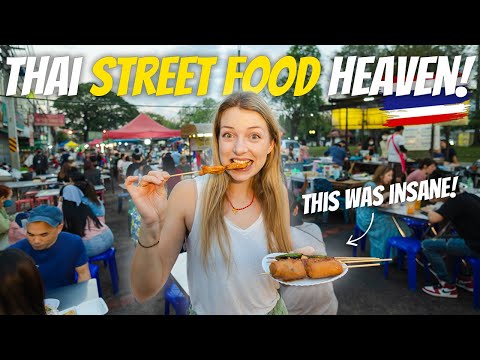 STREET FOOD HEAVEN IN THAILAND! 🇹🇭 This Night Market is DELICIOUS!