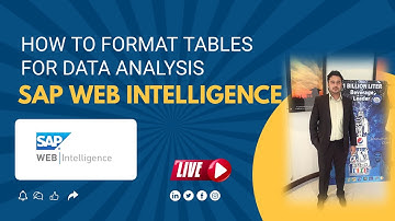 4: Table Formatting in SAP Business Objects Web Intelligence