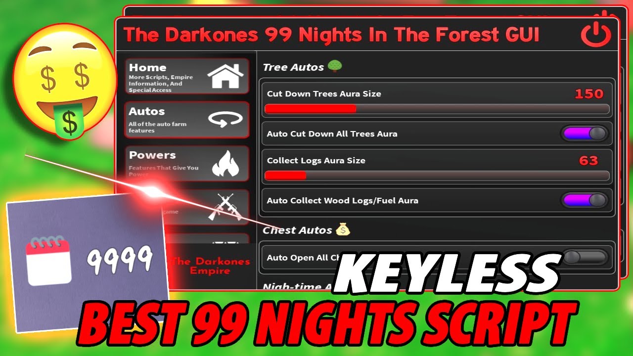 [NEW] 99 Nights In The Forest Script | 9999 DAYS, BRING ALL ITEMS, KILL ...