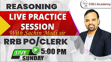 Reasoning Live Practice Session with Sachin Modi Sir | IBPS RRB PO/Clerk 2020