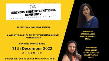 A walk through in the PYP Evaluation Journey with PSP 2020