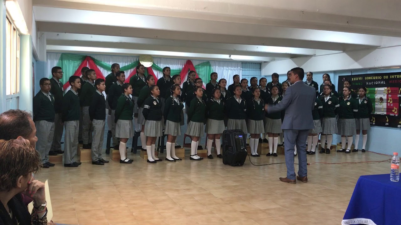 Himno nacional mexicano campeón de región juares 2019 
 cdmx Coro de la Vicente Suárez 152 tm
Dir co