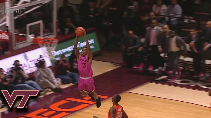 Virginia Tech's Justin Robinson Throws Alley-Opp To Ahmed Hill