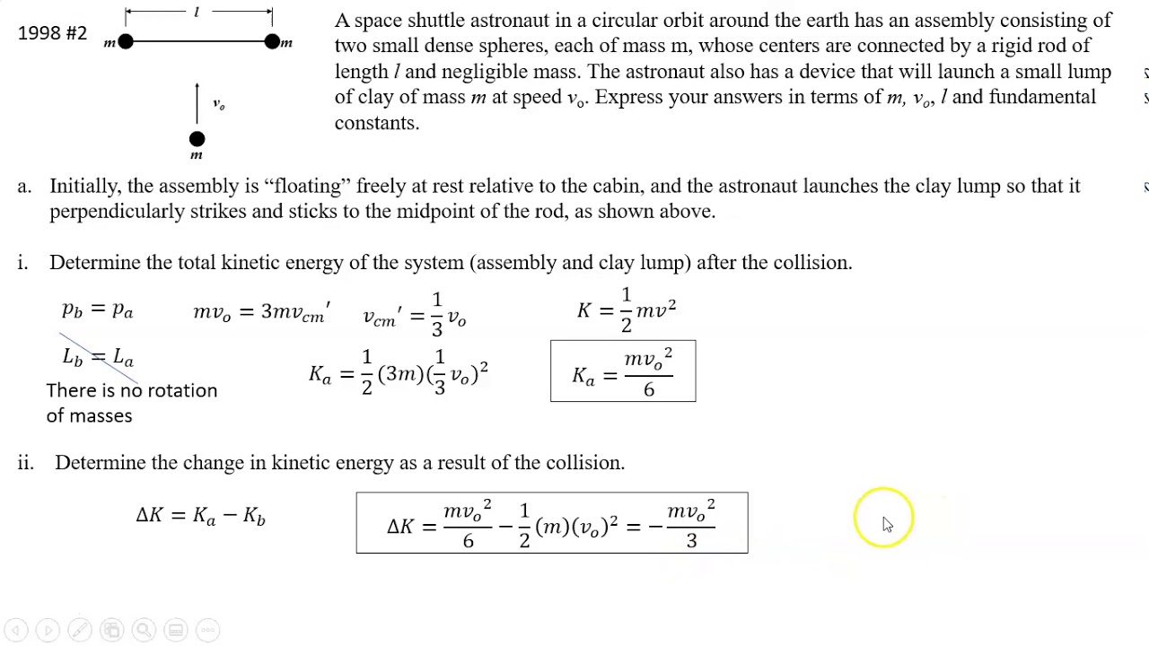ap physics rotation example - YouTube