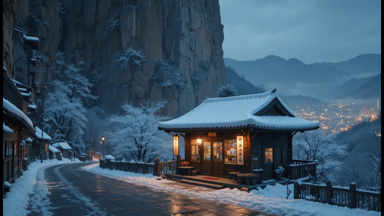 Snowy Evening Lofi 🌨️ Calm Chill Beats for Focus, Homework & Relax