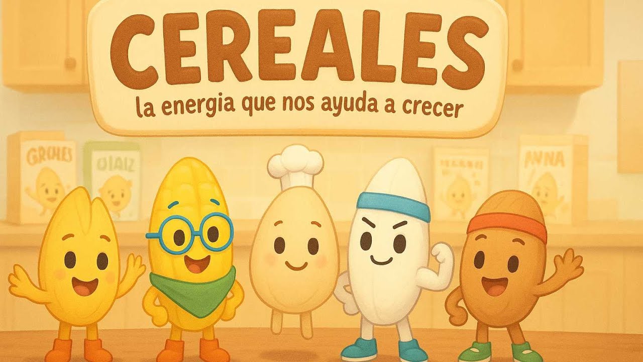 🌾 Los Cereales: La Energía que Nos Hace Crecer | Aprende Alimentación Saludable