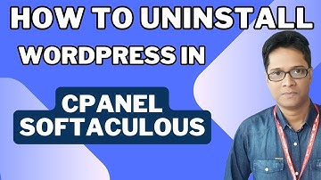 How to uninstall WordPress in cPanel softaculous