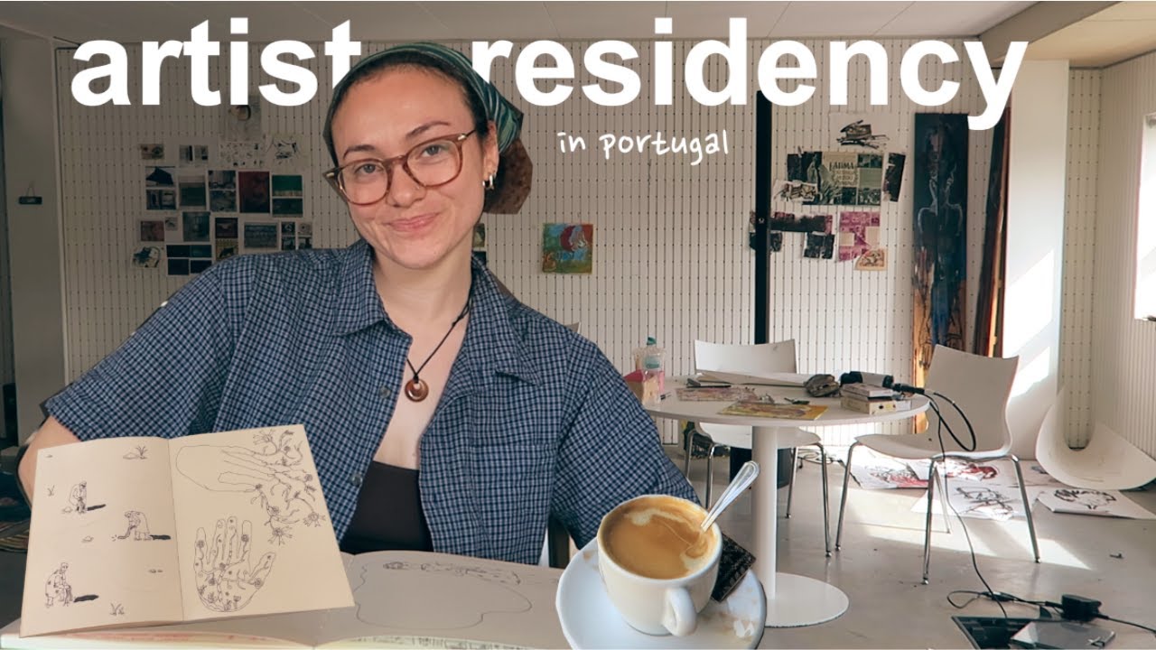 несколько дней в художественной резиденции в Португалии 🍷🥖 утренние тренировки, зарисовки + экономия