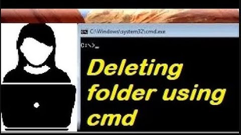 Deleting a File Folder using cmd  | Command Prompt Easy trick