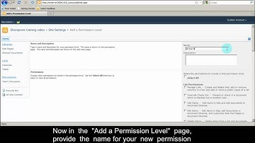 Configure Permission level in sharePoint - How to configure Permission level in sharePoint 2010?