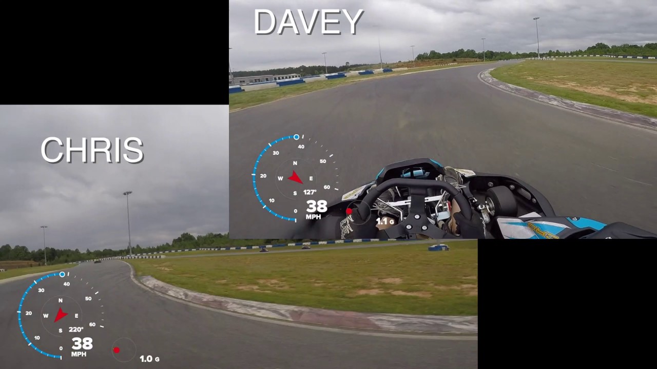 GoProMotorplex - Chris Davey Fastest Lap Comparison