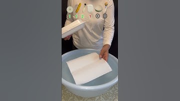 How much paper does it take to make the object float #experiment #asmr