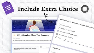How to add Other Option next to the radio button Google Forms