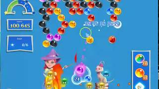 Bubble Witch 2 Saga Level 2412 with no booster & 4 bubbles left