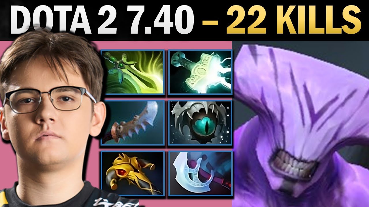 Faceless Void with Butterfly and Pro Carry with 22 Kills - 7.41 Dota
