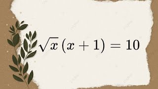 Crack This Radical Equation! | Math Olympiad Problem Solving